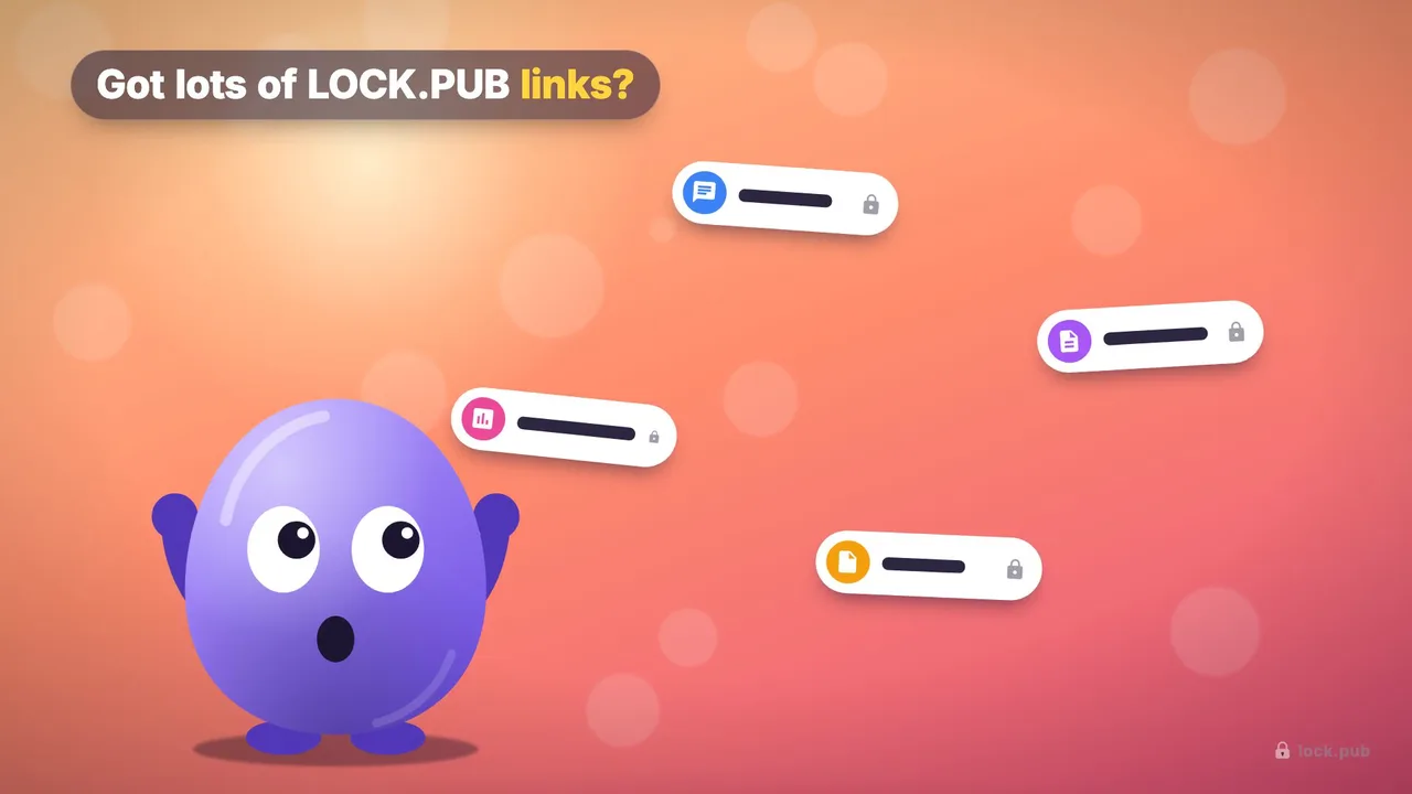 چگونه همهٔ لینک‌های LOCK.PUB خود را در یک صفحه به اشتراک بگذاریم